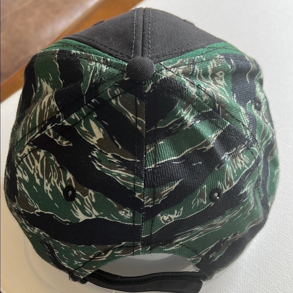 Black Canyon American Loud & Proud Rider Hat Black Green Camouflage Adjustable - Picture 5 of 10